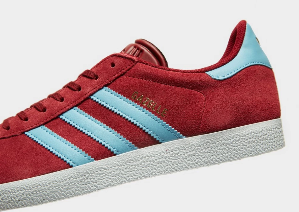 adidas gazelle mens claret and blue